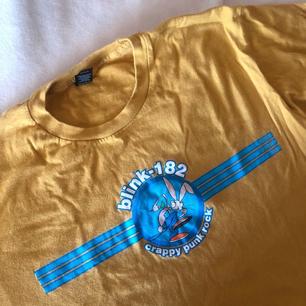 Blink182 mustard t shirt